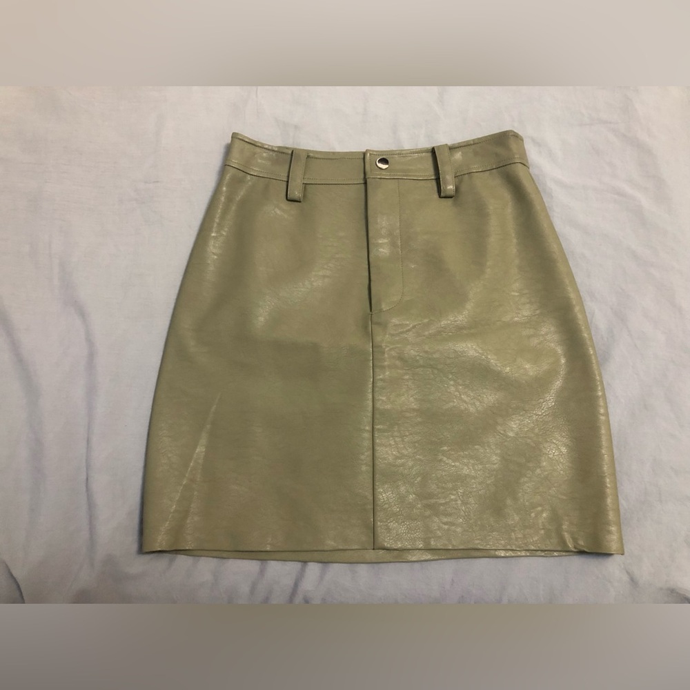 Olive Green Skirt MANGO size S